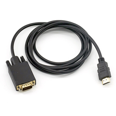 HDMI TO VGA HD Adapter 1.8m Laptop To Projector Converter Cable