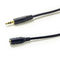 Gold plated Rosh 3.5 Mm Stereo Extension Cable Male To Female
