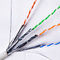 LSZH Jacket 23AWG 305m Cat6a F/UTP Ethernet Cables 4 Pairs Pure Copper