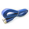 1080P HD TV CCS 1.5m Blue Flat HDMI Cable Male To Male