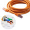 Orange 1000ft Length Cat7 600MHz 10gbps Ethernet Cable