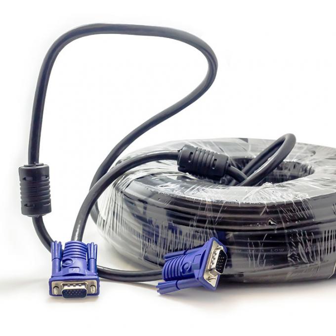 Vgb Computer Cable HDPE Insulation 3 6 10m Computer VGA Cable OD 8.0mm PVC Jacket